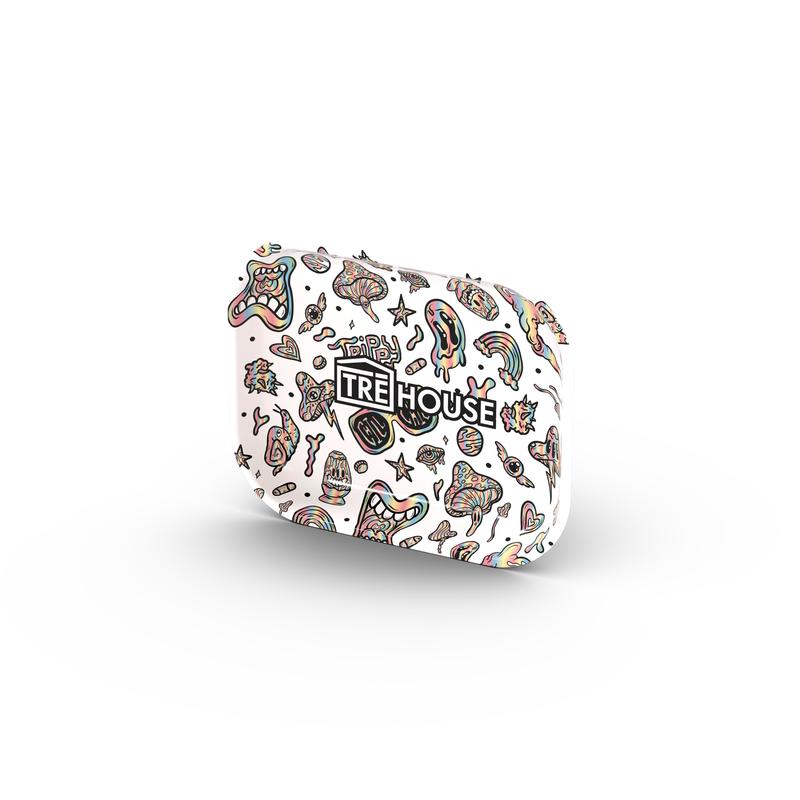 Metal Rolling Tray - White