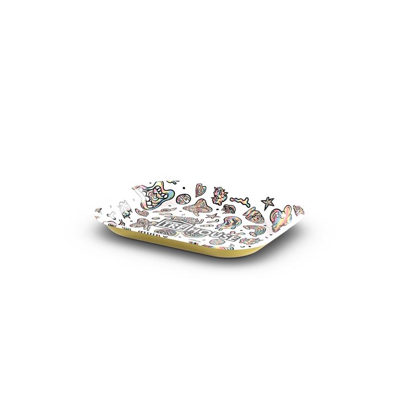 Metal Rolling Tray - White