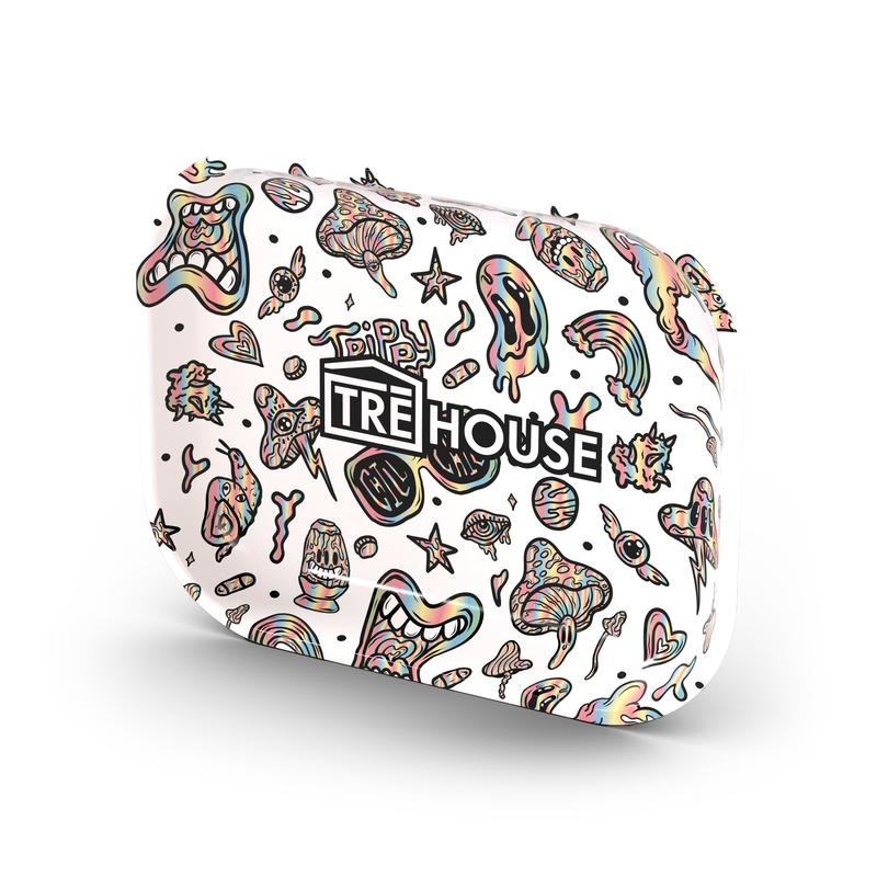 Metal Rolling Tray - White