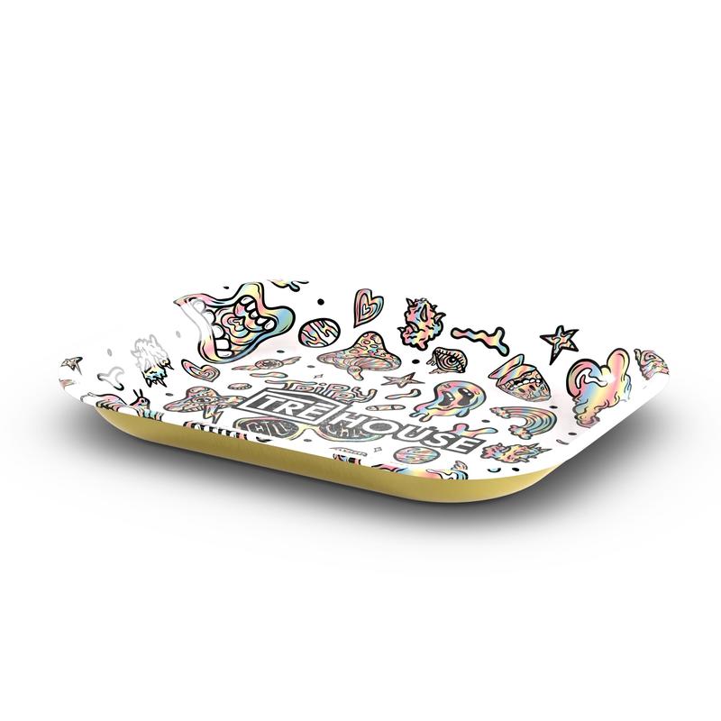 Metal Rolling Tray - White