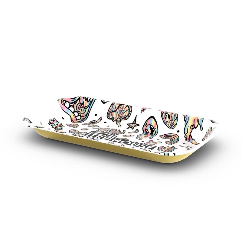 Metal Rolling Tray - White