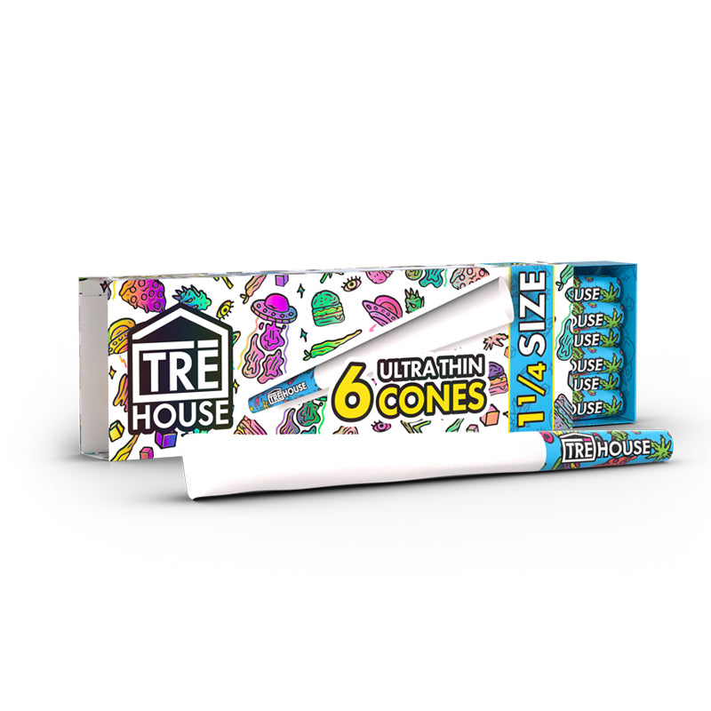 1¼" Ultra Thin Preroll Cones - 6ct - 3pk Bundle