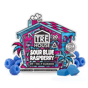 Sour Blue Raspberry Delta 9 + THC-P Gummies